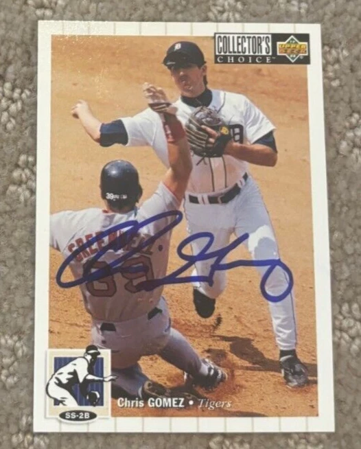 Chris Gomez signed autographed card #110 1994 Collector's Choice Detroit Tigers