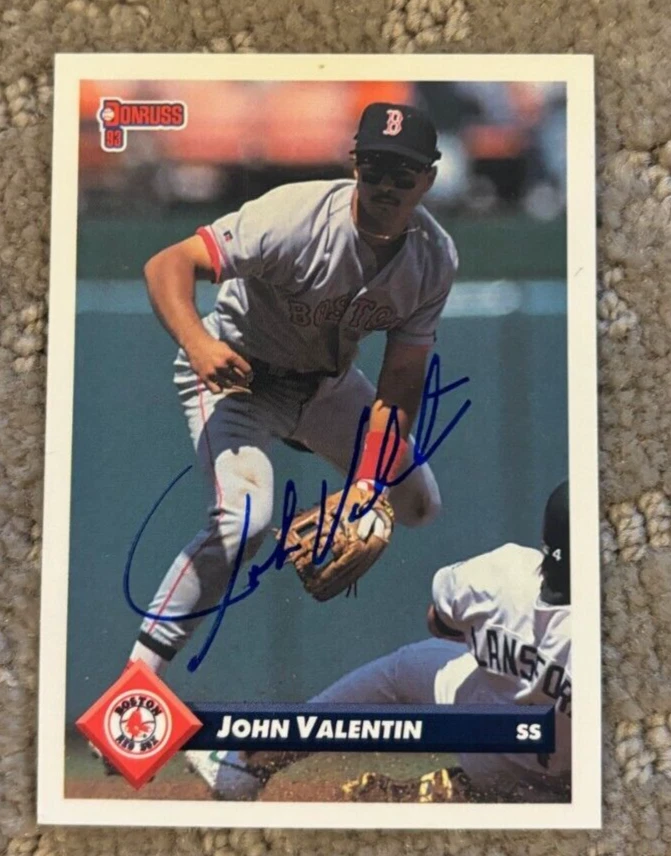 John Valentin Boston Red Sox 1993 Donruss #251 SIGNED Autographed Baseball Card