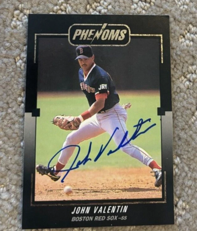 1992 DONRUSS THE ROOKIES PHENOMS JOHN VALENTIN SIGNED AUTOGRAPHAPHED #BC-19 RC COLLECTIBLE MEMORABILIA