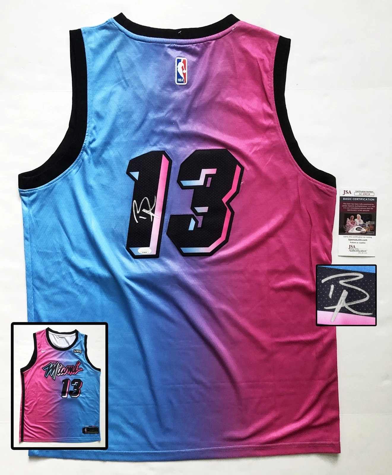 Miami Heat Bam Adebayo Signed Jersey JSA 1 COA