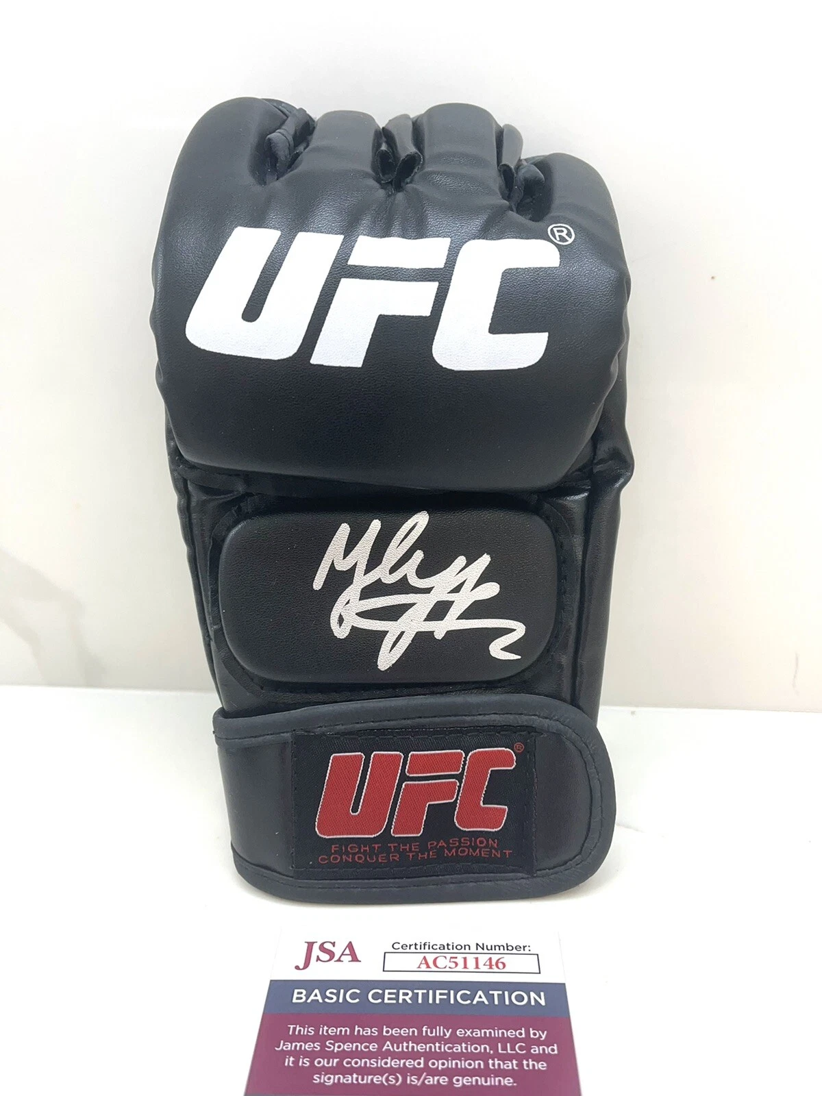 SAID NURMAGOMEDOV AUTOGRAPHED HAND SIGNED UFC GLOVE KHABIB PROOF JSA CERT #5