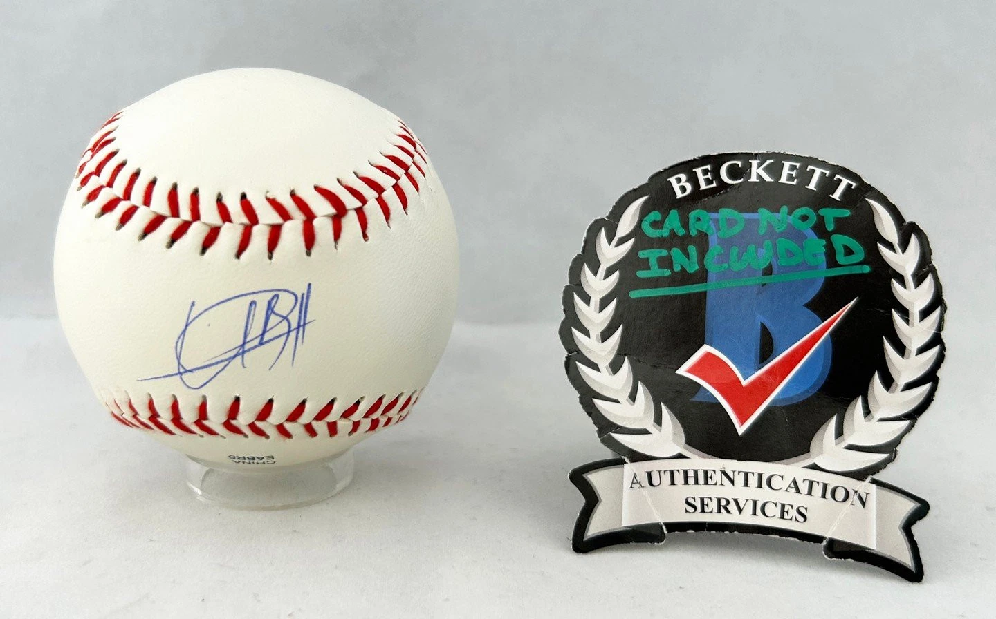 Usain Bolt Signed Baseball Olympics Gold Medalist Beckett BAS 3 COA