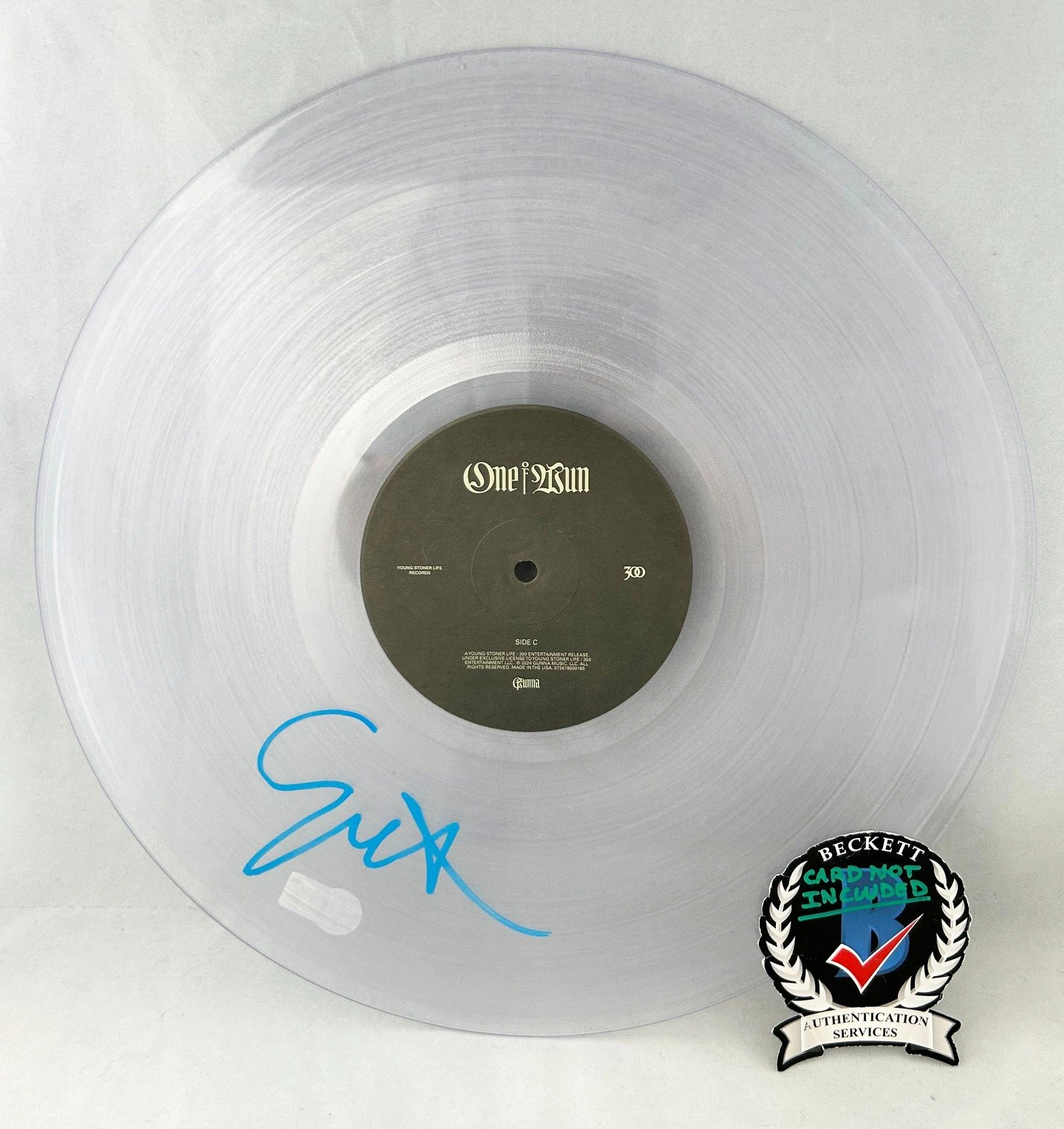 Gunna Signed Vinyl LP Album Beckett BAS 4 COA