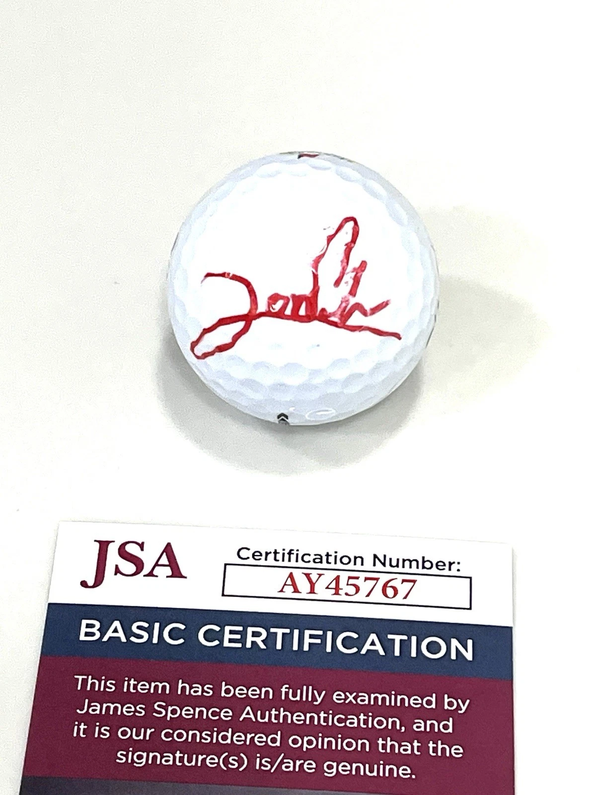 Jon Rahm Hand Signed Augusta National Masters Golf Ball JSA CERT COA #3