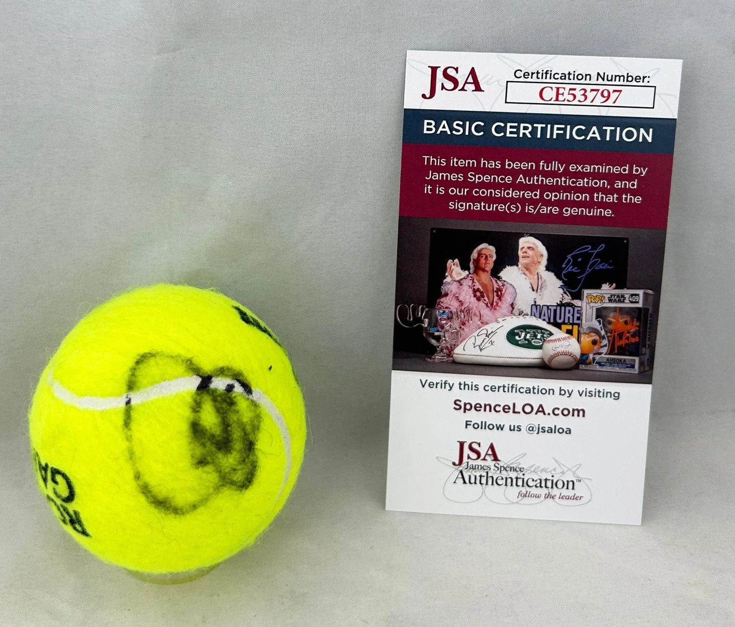 Novak Djokovic Signed Tennis Ball Roland Garros French Open JSA 2 COA