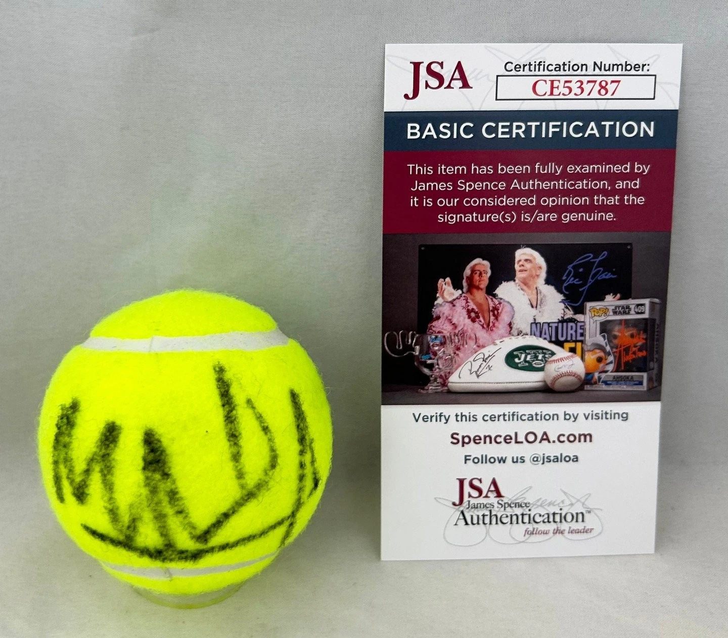Mirra Andreeva Signed Tennis Ball JSA 2 COA