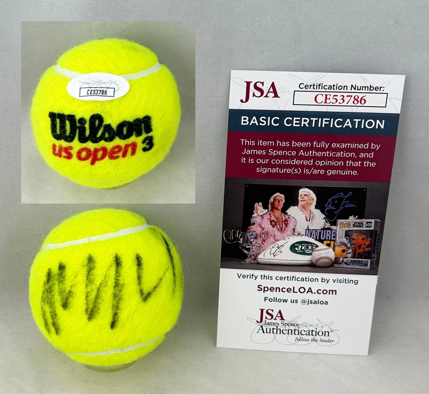 Mirra Andreeva Signed Tennis Ball US Open JSA COA