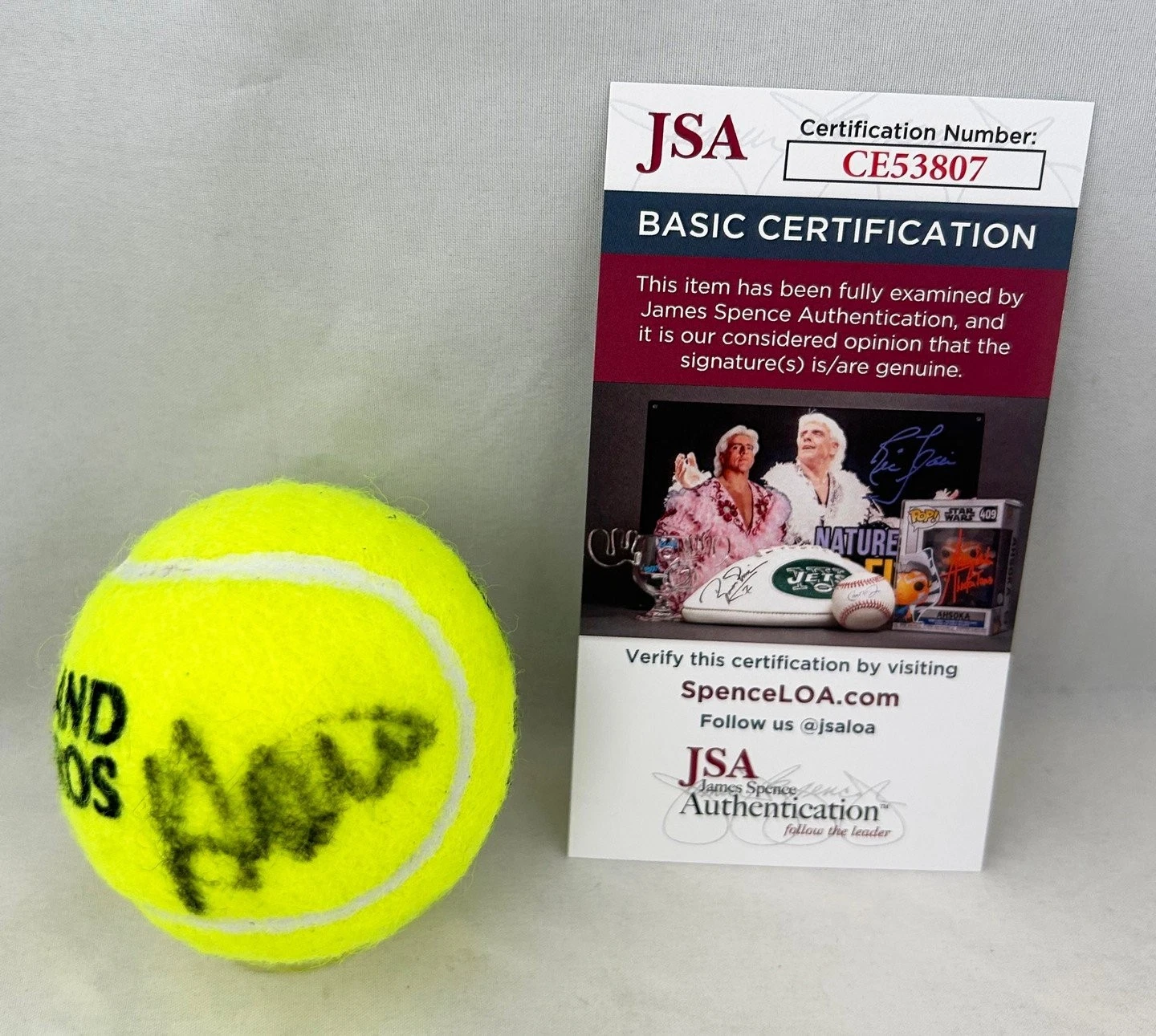 Jelena Ostapenko Signed Tennis Ball Roland Garros French Open JSA 2 COA