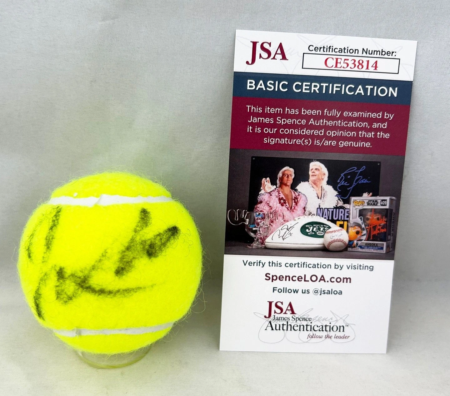 Jakub Mensik Signed Tennis Ball JSA 1 COA