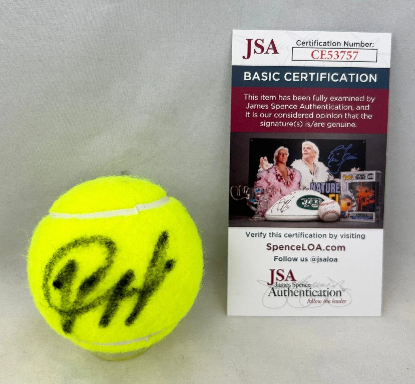 Jessica Pegula Signed Tennis Ball JSA COA