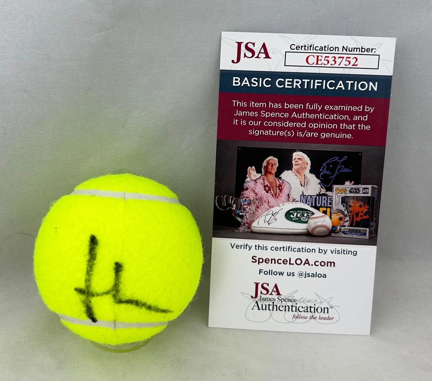 Holger Rune Signed Tennis Ball JSA COA