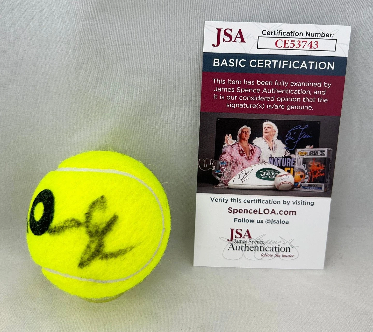 Sofia Kenin Signed Tennis Ball Australian Open JSA 1 COA