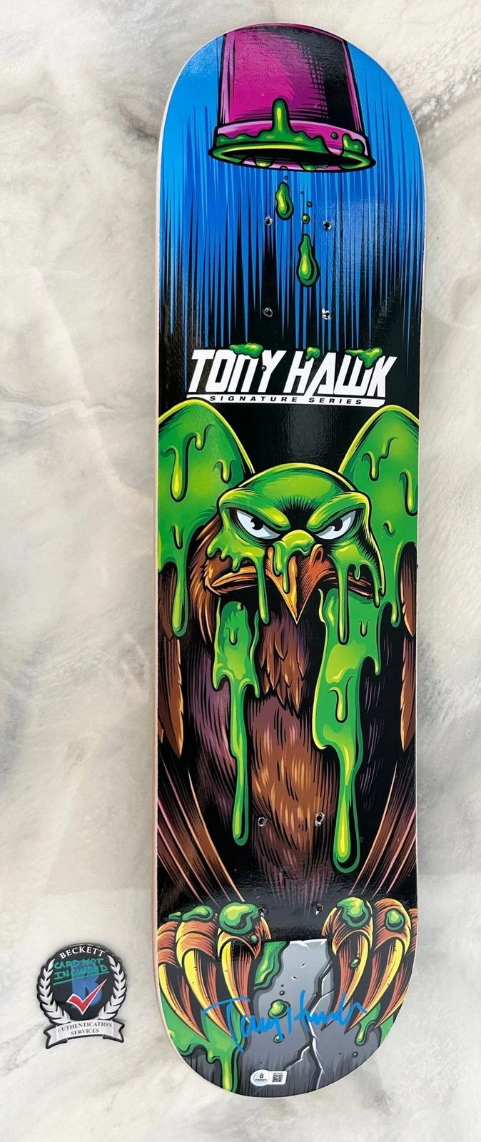 Tony Hawk Signed Skateboard Signature Series Birdhouse Beckett BAS COA