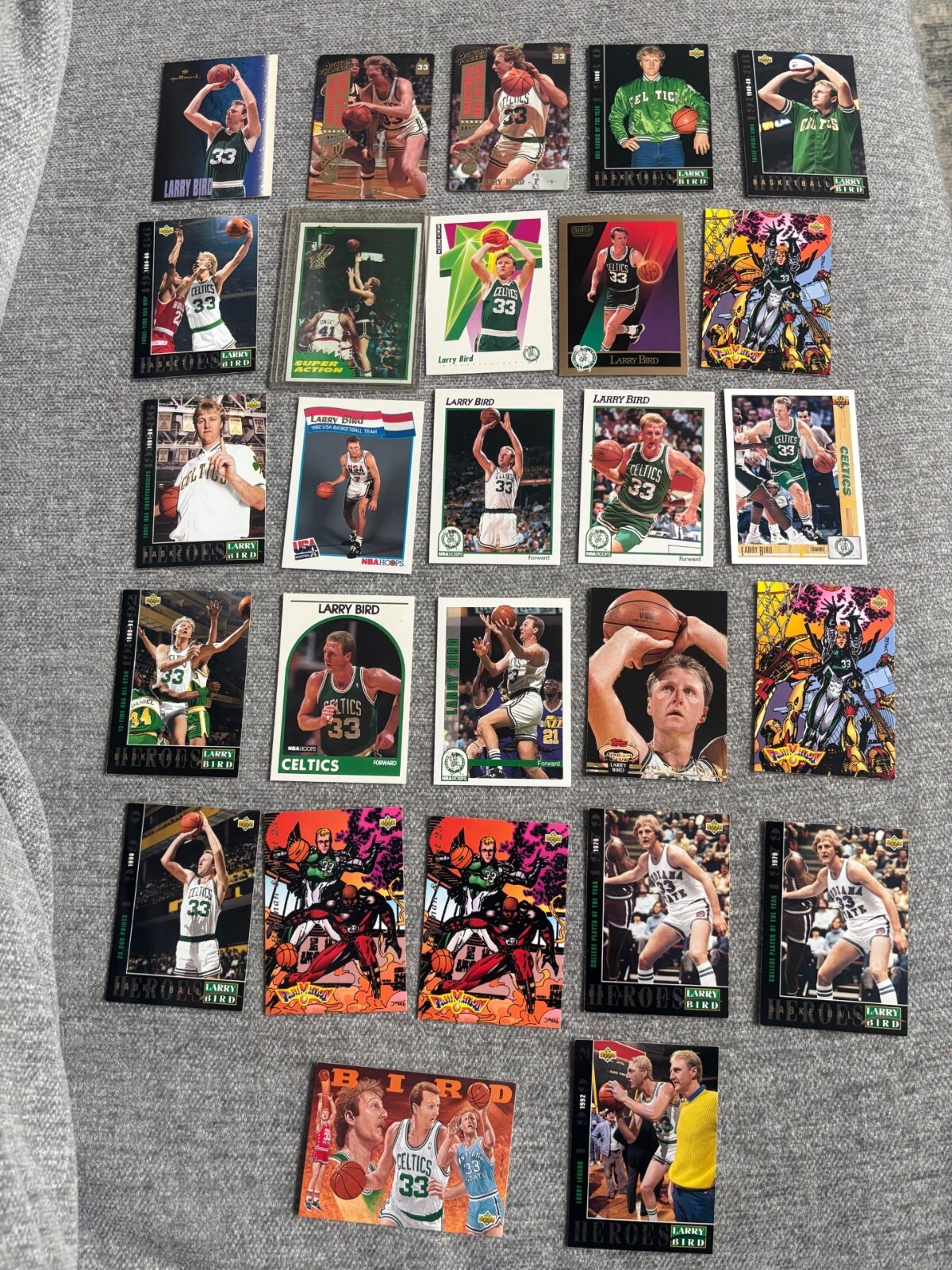 (27) Card Larry Bird Lot Upper Deck  1990's Boston Celtics NM-MT