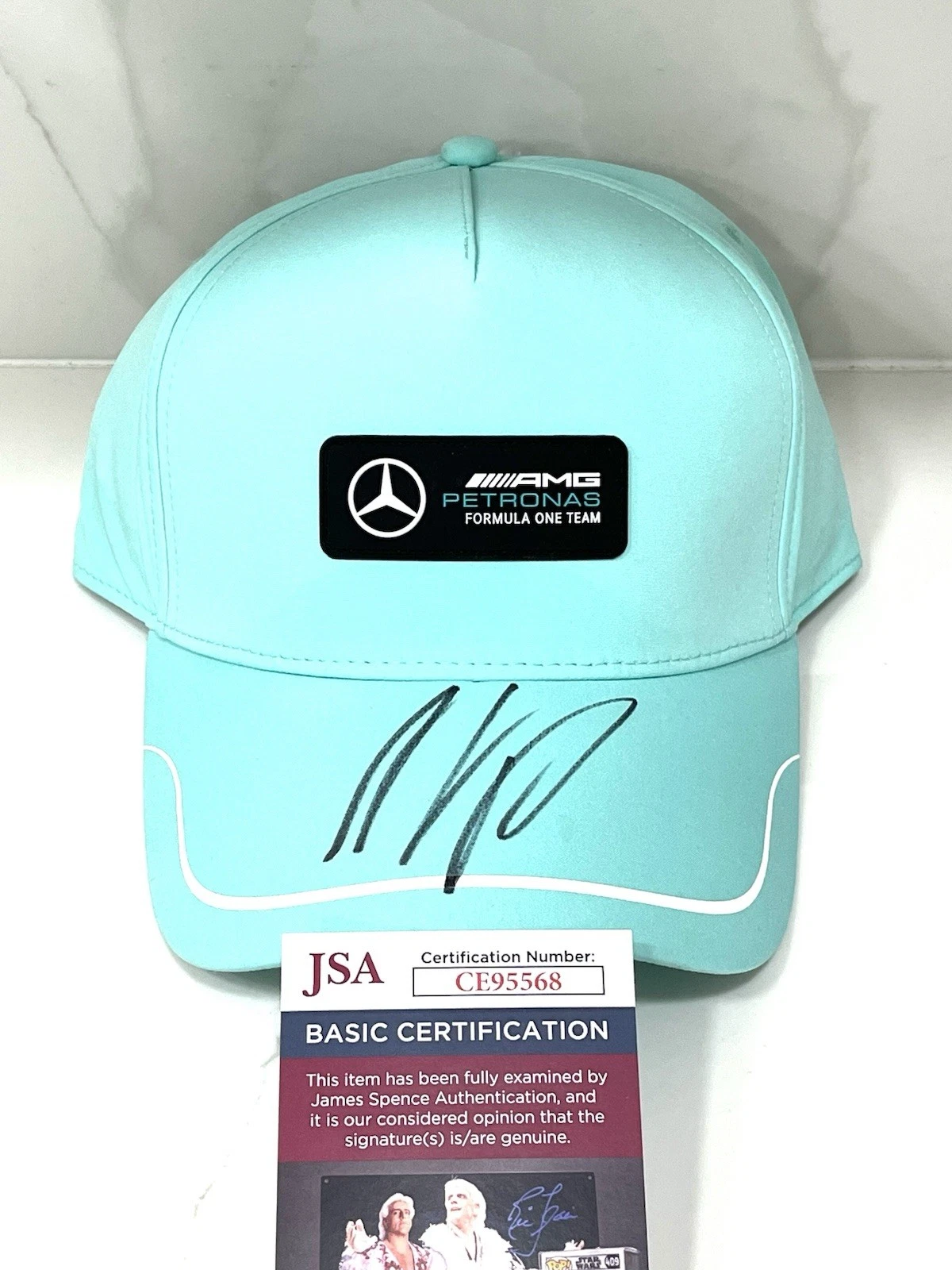 Kimi Antonelli Hand Signed Mercedes Petronas Racing F1 Formula 1 Hat JSA Cert #1