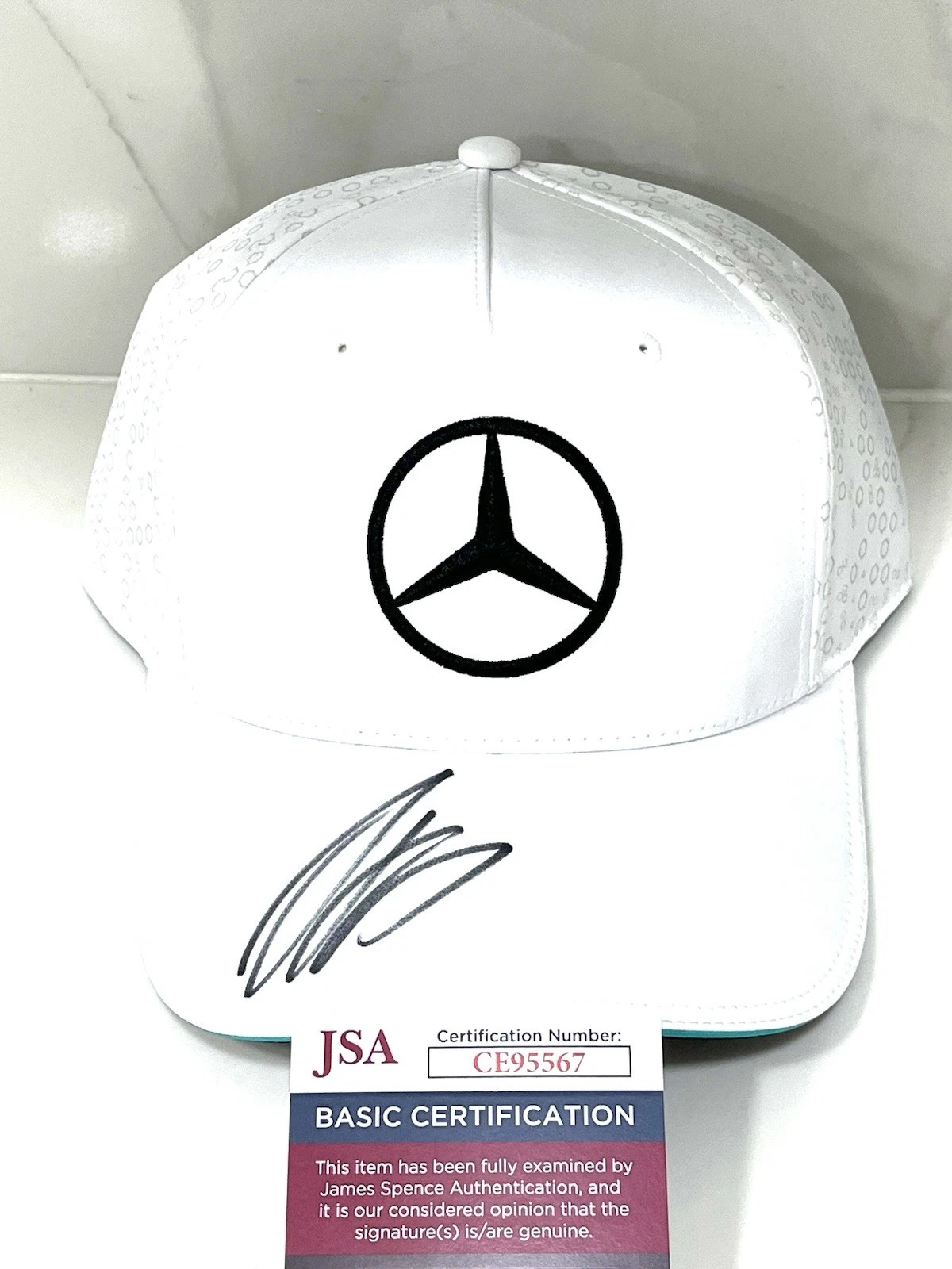 Kimi Antonelli Hand Signed Mercedes Petronas Racing F1 Formula 1 Hat JSA Cert #3