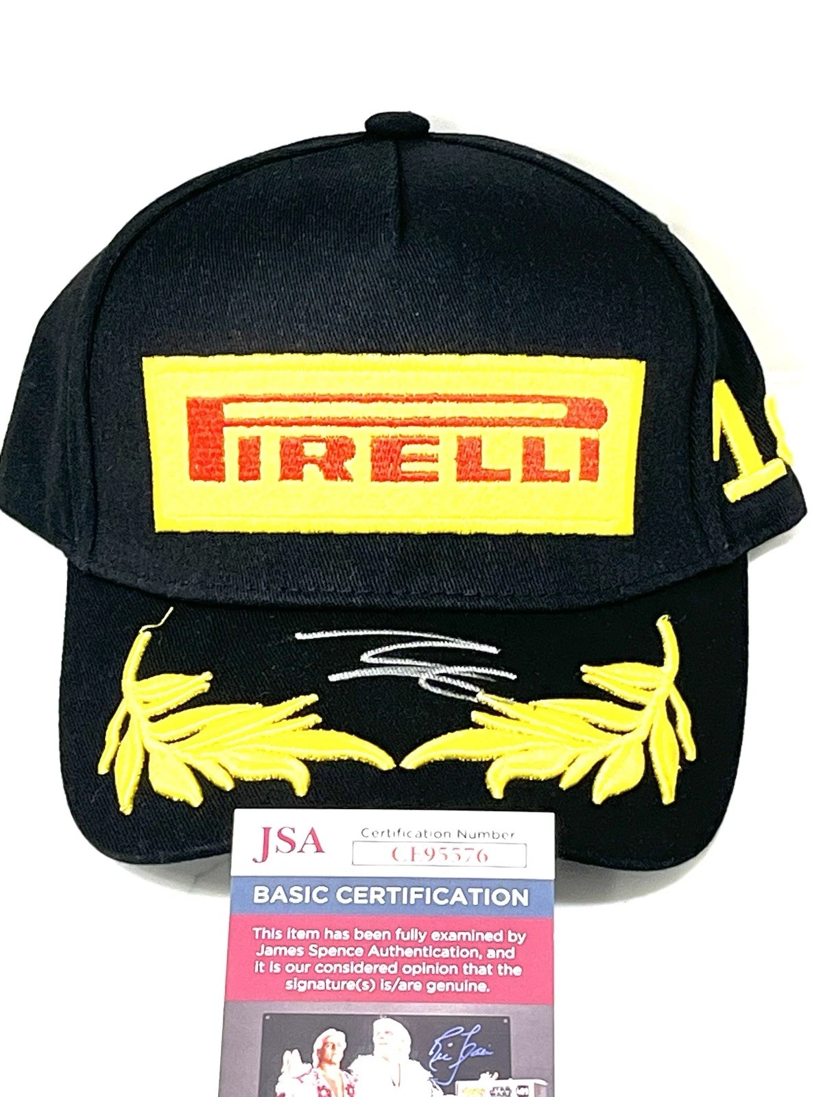 Isack Hadjar Hand Signed Pirelli Racing Hat Cash Ap Redbull JSA Cert #3