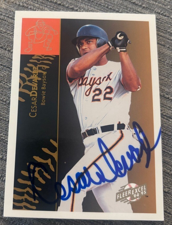 1994-1995 Fleer Excel Cesar Devarez #4 Bowie Baysox Signed Autographed Card