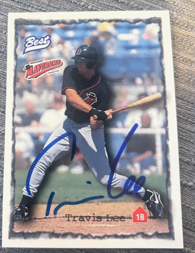 Travis Lee 1997 Best signed autographed authentic card Arizona Diamondbacks