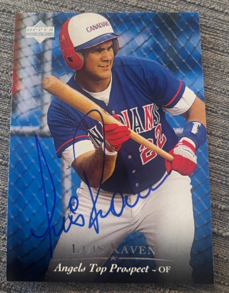 Upper Deck Minor League Baseball 1995 #76 Luis Raven signed autographed card