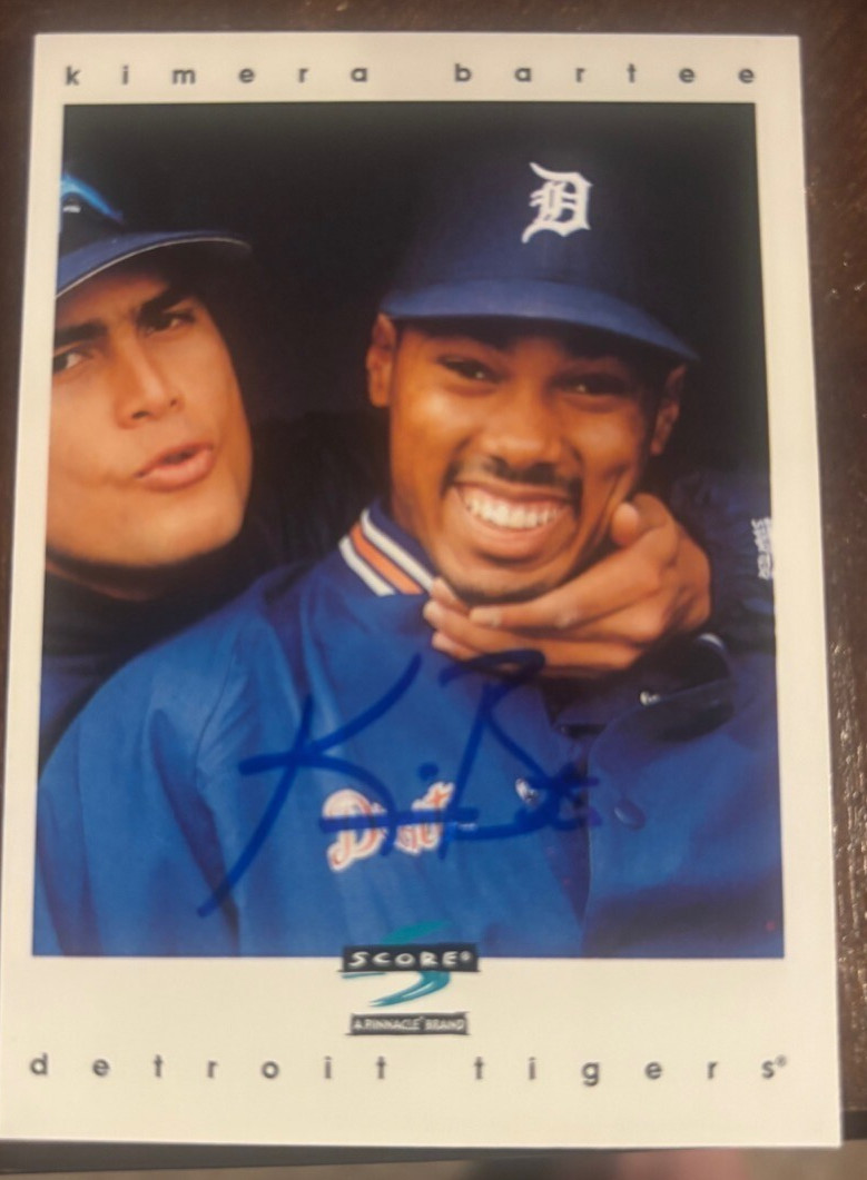 Kimera Bartee 1997 Score #166 SIGNED AUTOGRAPHED Detroit Tigers Baseball Card