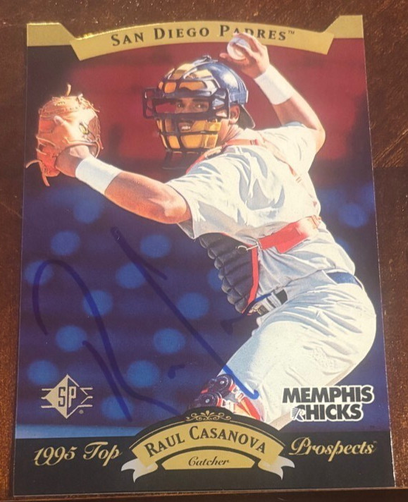 1995 UD SP Top Prospects (RC) - Raul Casanova signed autographed card #20
