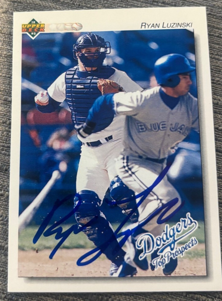 1992 Upper Deck Minors Ryan Luzinski signed autographed card Dodgers #144