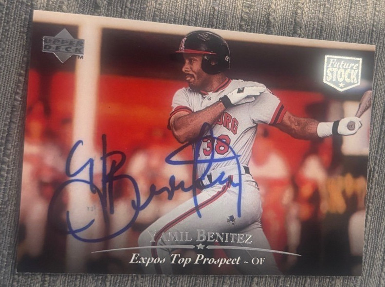 1995 Upper Deck Minor League Yamil Benitez signed autographed Future Stock Card