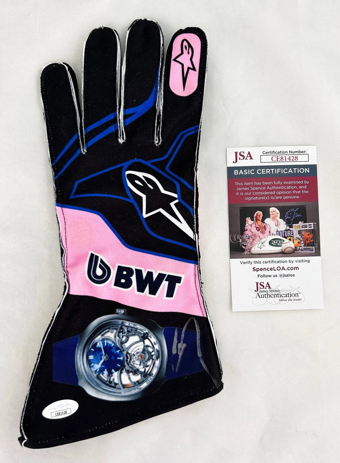 Pierre Gasly Signed Racing Glove Alpine F1 Formula 1 JSA COA