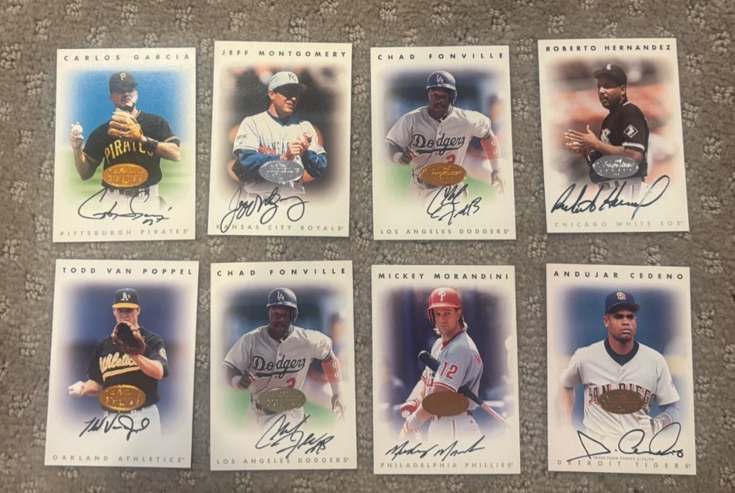 1996 Leaf Signature Series (8) Card Autograph Lot Roberto Hernandez