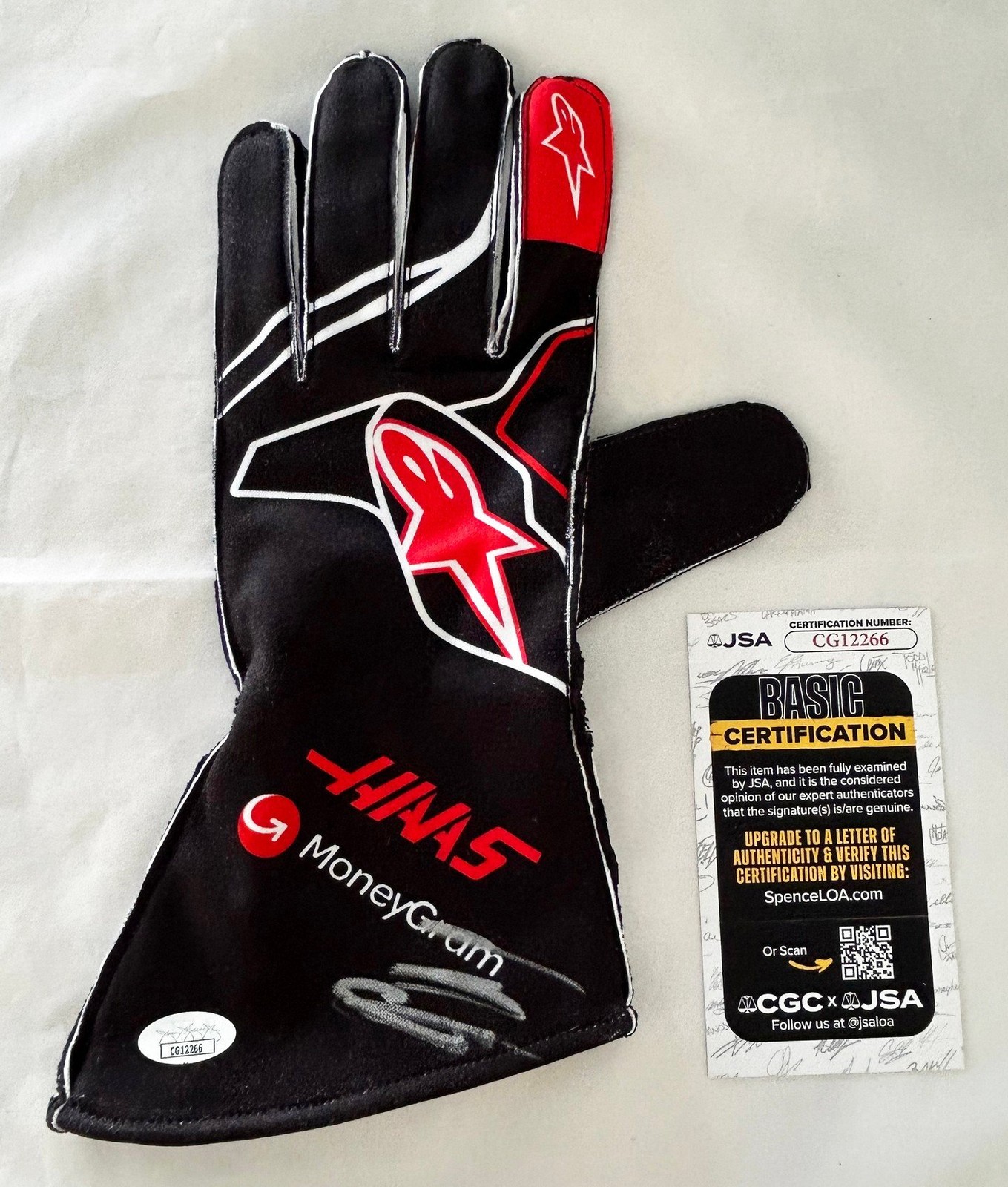 Esteban Ocon Signed Racing Gloves Haas F1 Formula 1 JSA COA