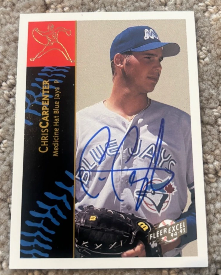 1994-95 Fleer Excel Chris Carpenter #135 signed autographed Authentic Auto