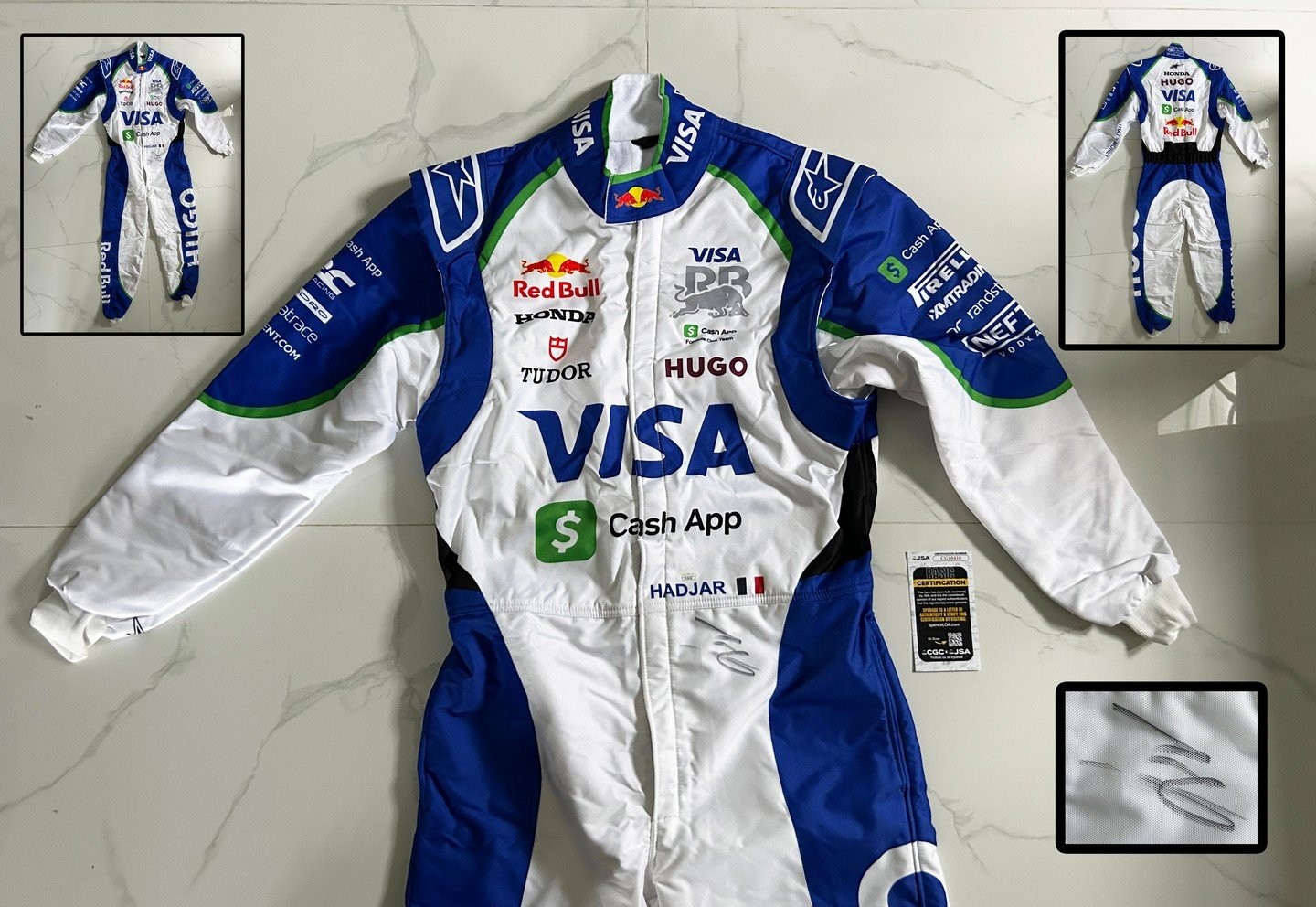 Isack Hadjar Signed Race Suit 2025 Season Visa Cash App Racing Bulls Formula ...