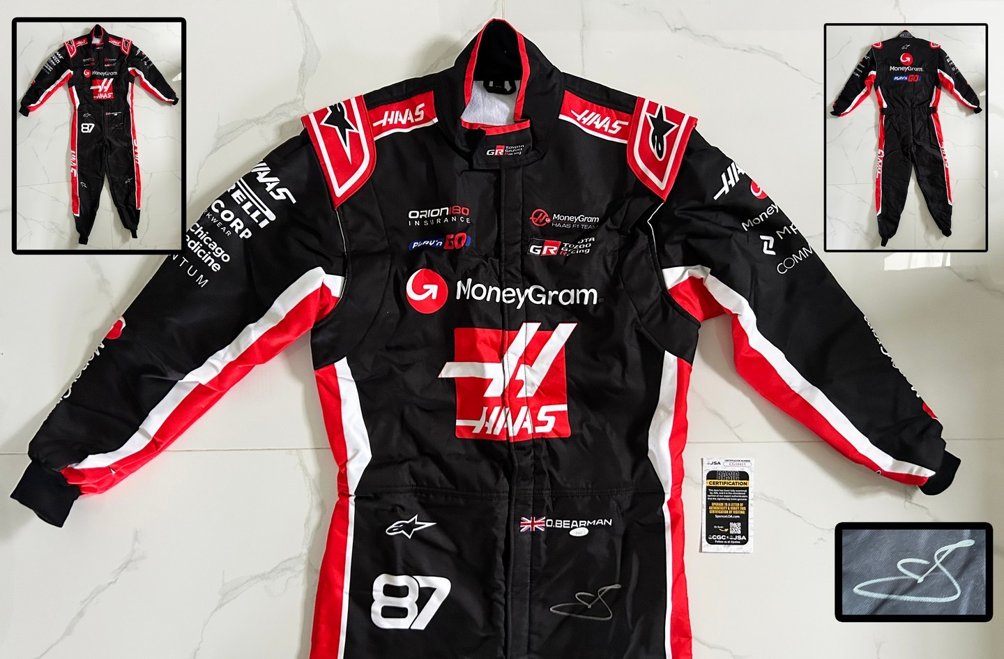 Oliver Ollie Bearman Signed Race Suit 2025 Season Haas Formula 1 F1 JSA COA