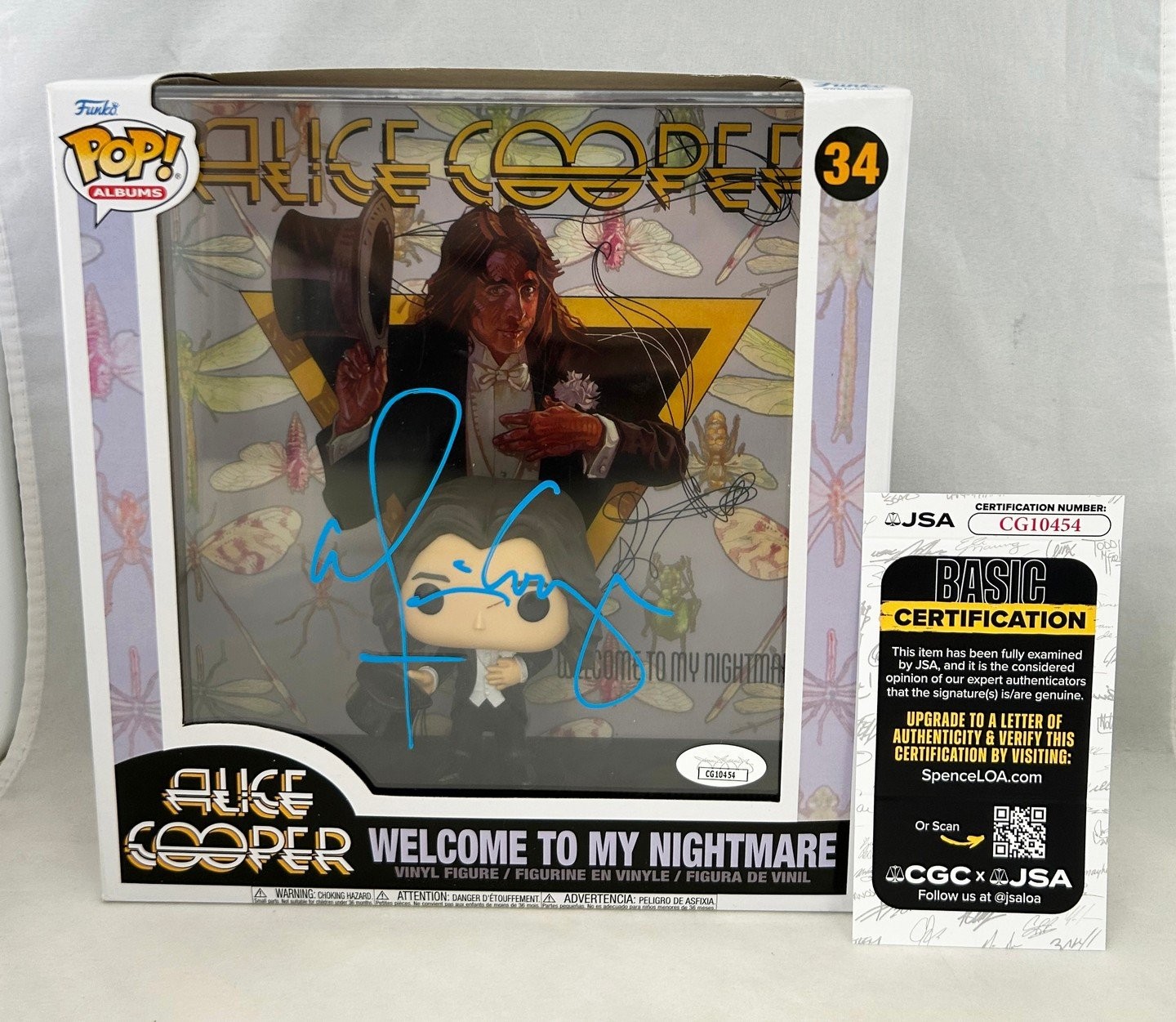 Alice Cooper Signed Funko Pop JSA COA