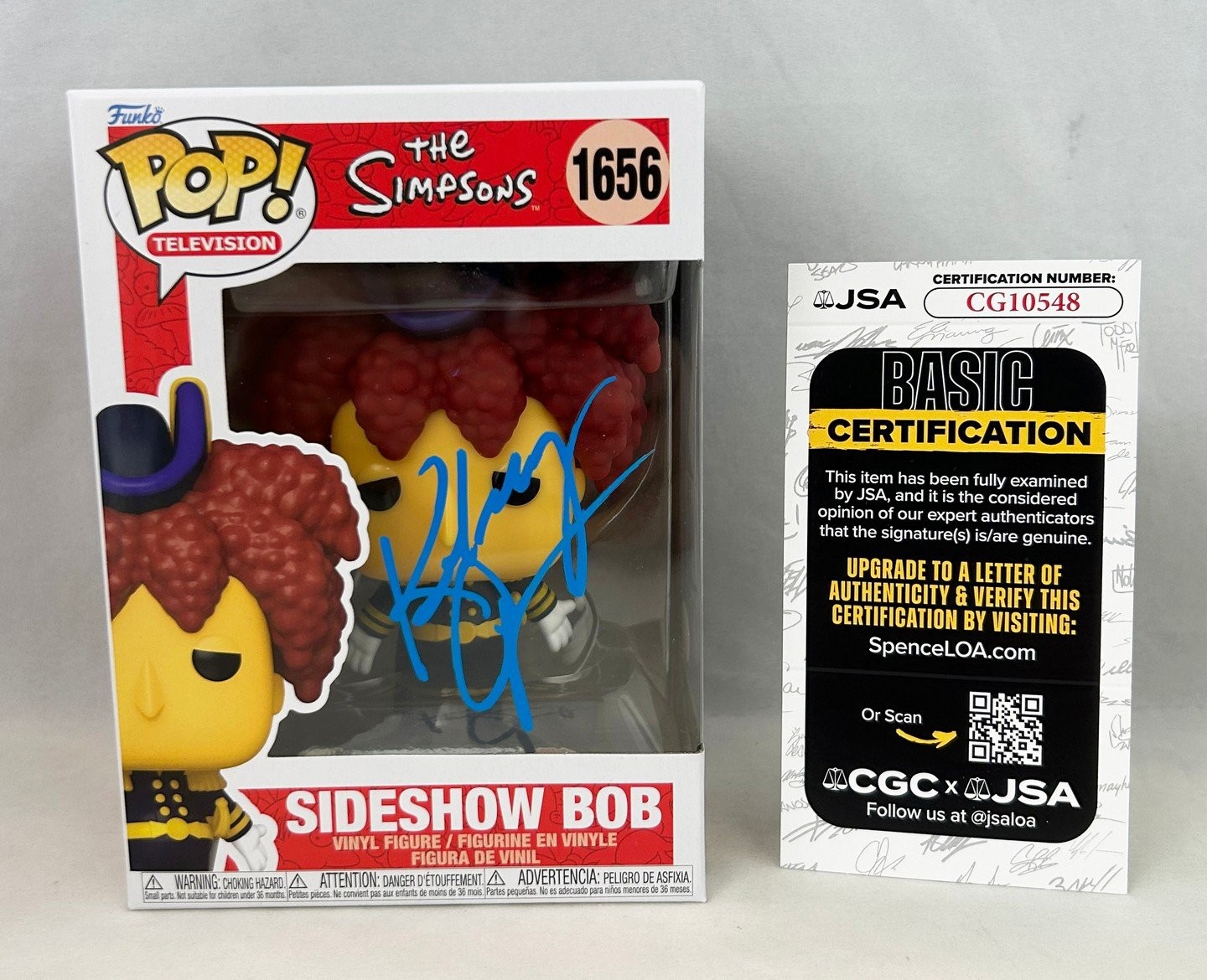 Kelsey Grammer Signed Funko Pop Simpsons Sideshow Bob #1656 JSA2 COA