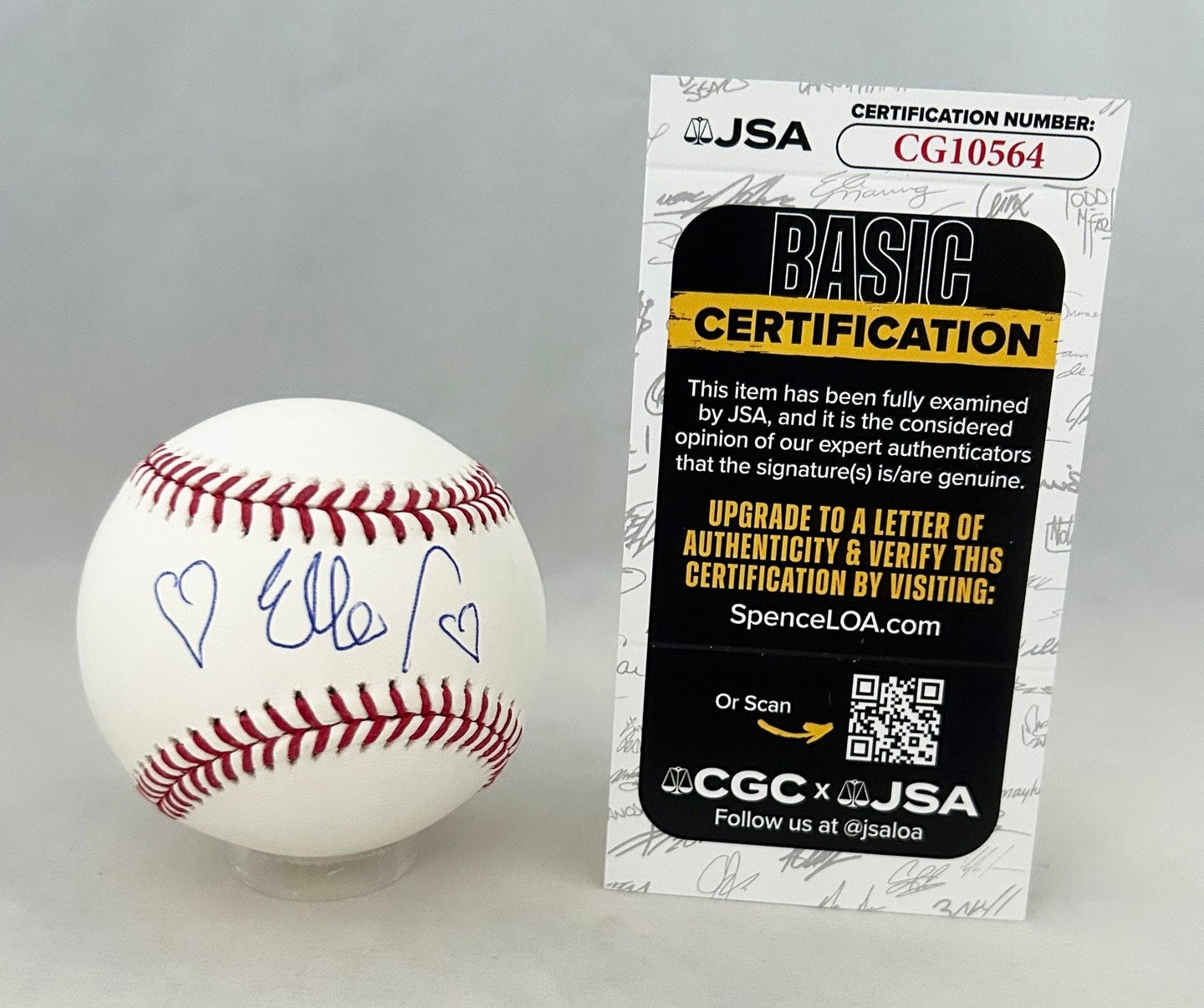 Elle Macpherson Signed Baseball Super Model JSA COA