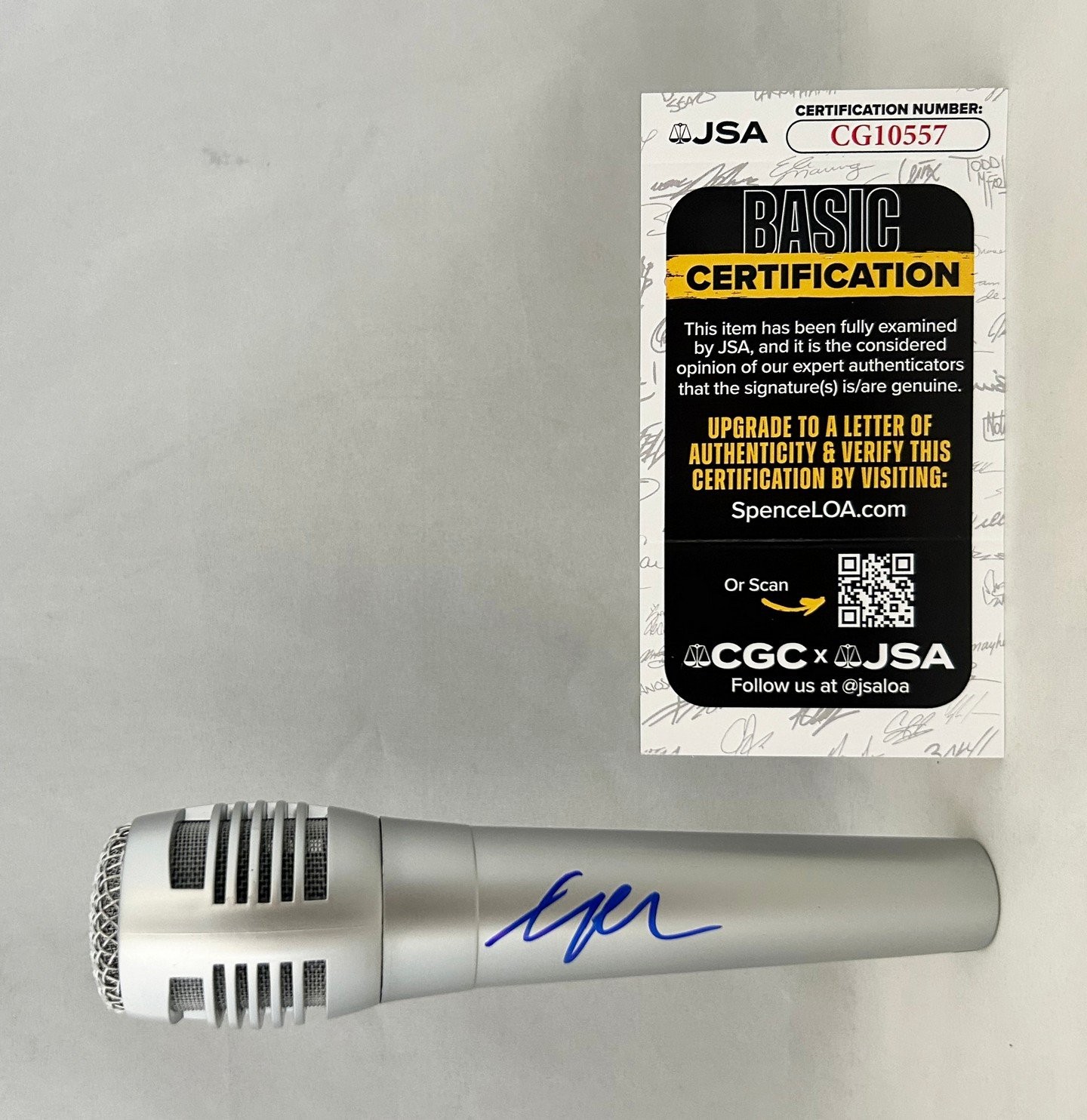 Geri Halliwell Signed Microphone Ginger Spice Girls JSA 2 COA