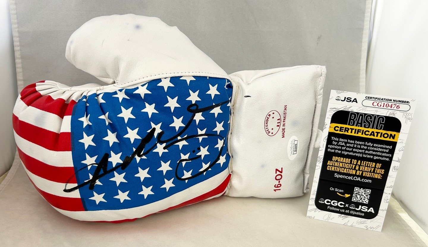 Sugar Ray Leonard Signed Boxing Glove USA Olympics JSA 1 COA