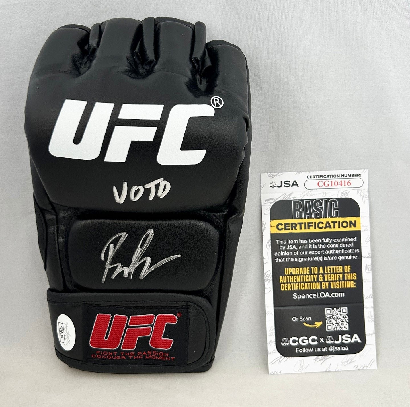 Bruce Buffer Signed UFC Glove JSA COA