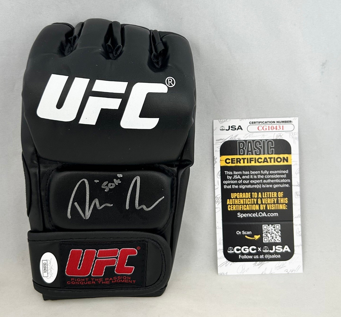 Dan Ige Signed UFC Glove JSA 1 COA