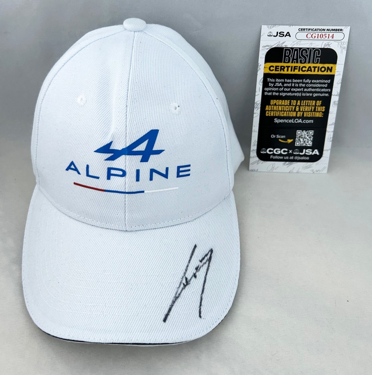 Pierre Gasly Signed Hat Alpine F1 Formula 1 JSA COA