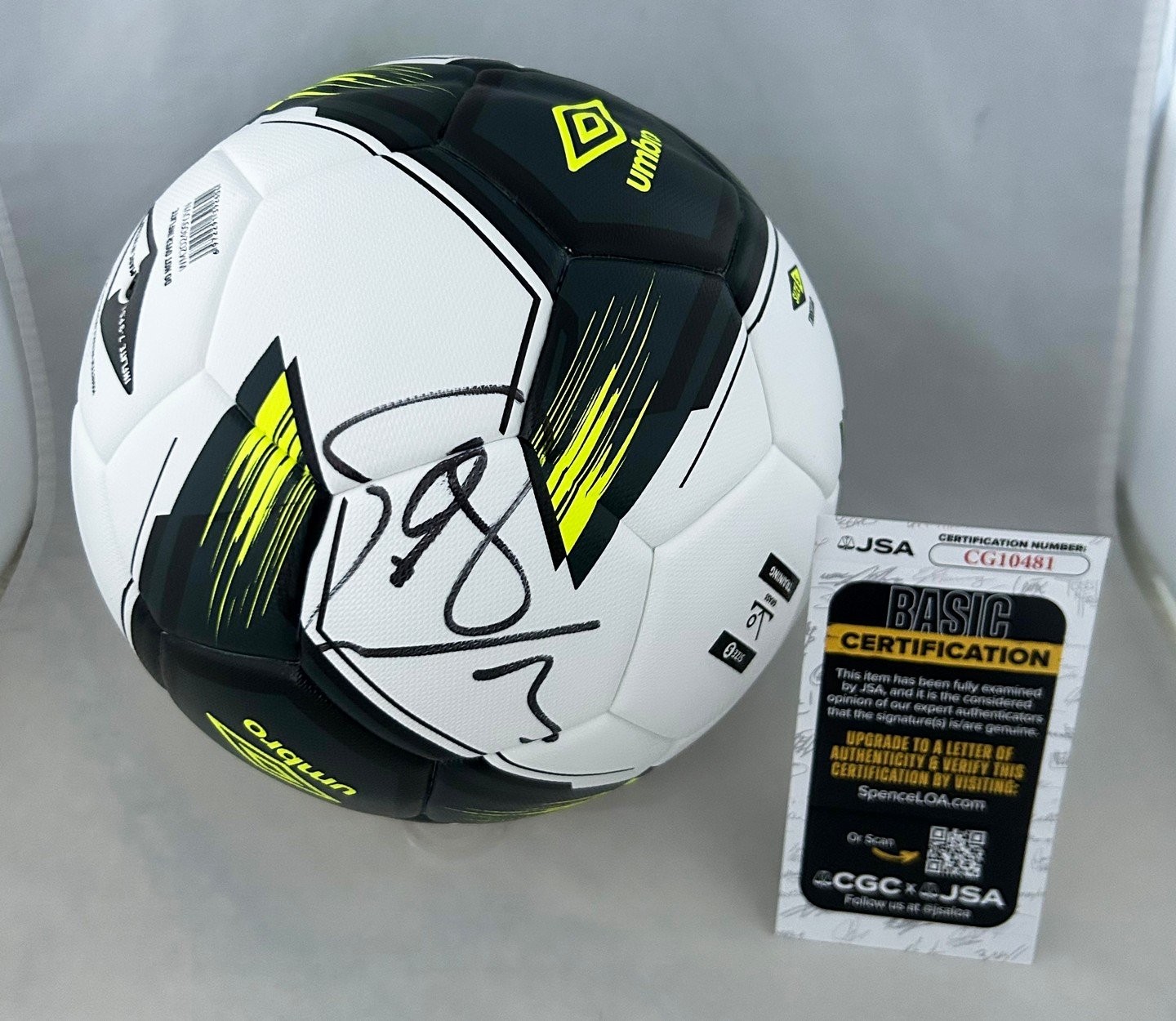 Gerard Pique Soccer Ball Barcelona FC Barca JSA COA