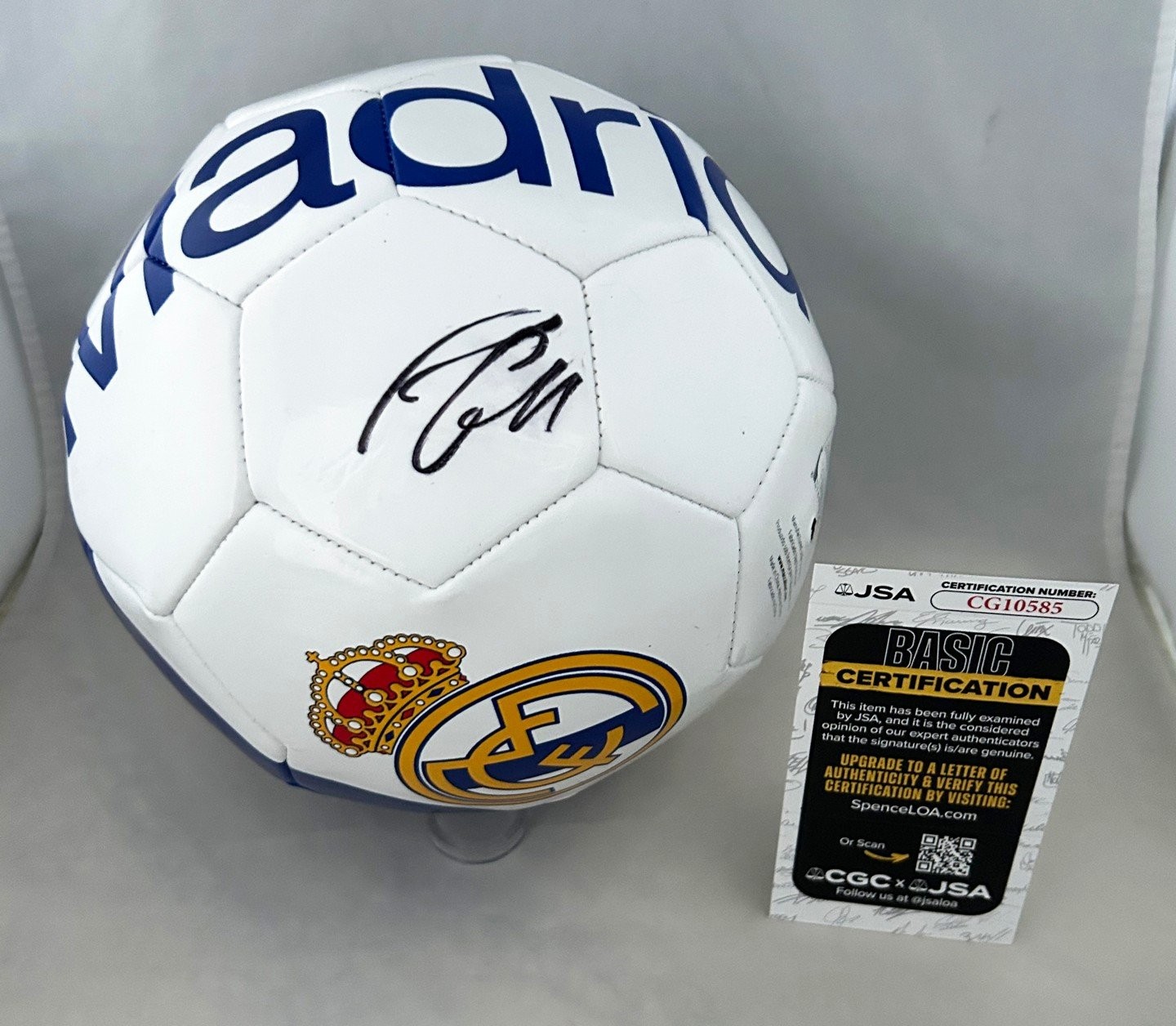 Rodrygo Signed Soccer Ball Real Madrid JSA COA
