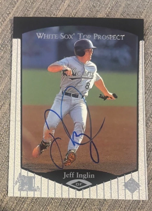 JEFF INGLIN Autographed Signed 1998 UD Top Prospects card #39 Chicago White Sox
