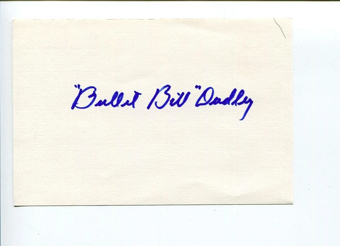 Bill Dudley Pittsburgh Steelers Washington Redskins Rare HOF Signed Autograph