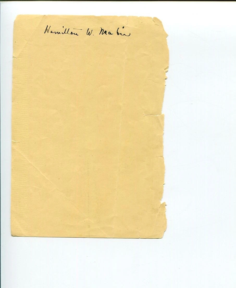 Hamilton Wright Mabie Children's Author Essayist Signed Autograph