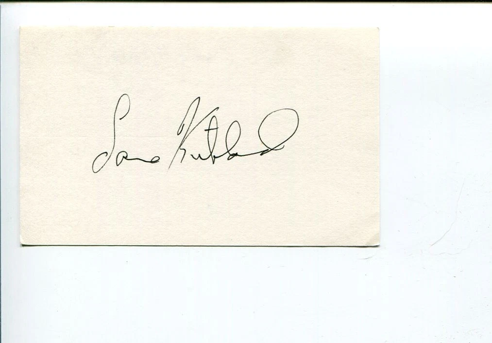 Lane Kirkland AFL-CIO President Labor Leader Union Signed Autograph