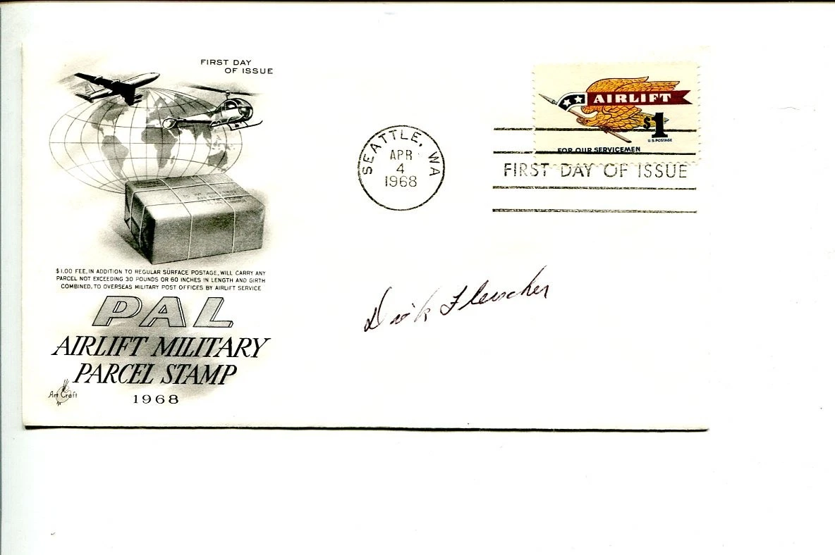 Richard Fleischer WWII War Fighter Ace Signed Autograph FDC