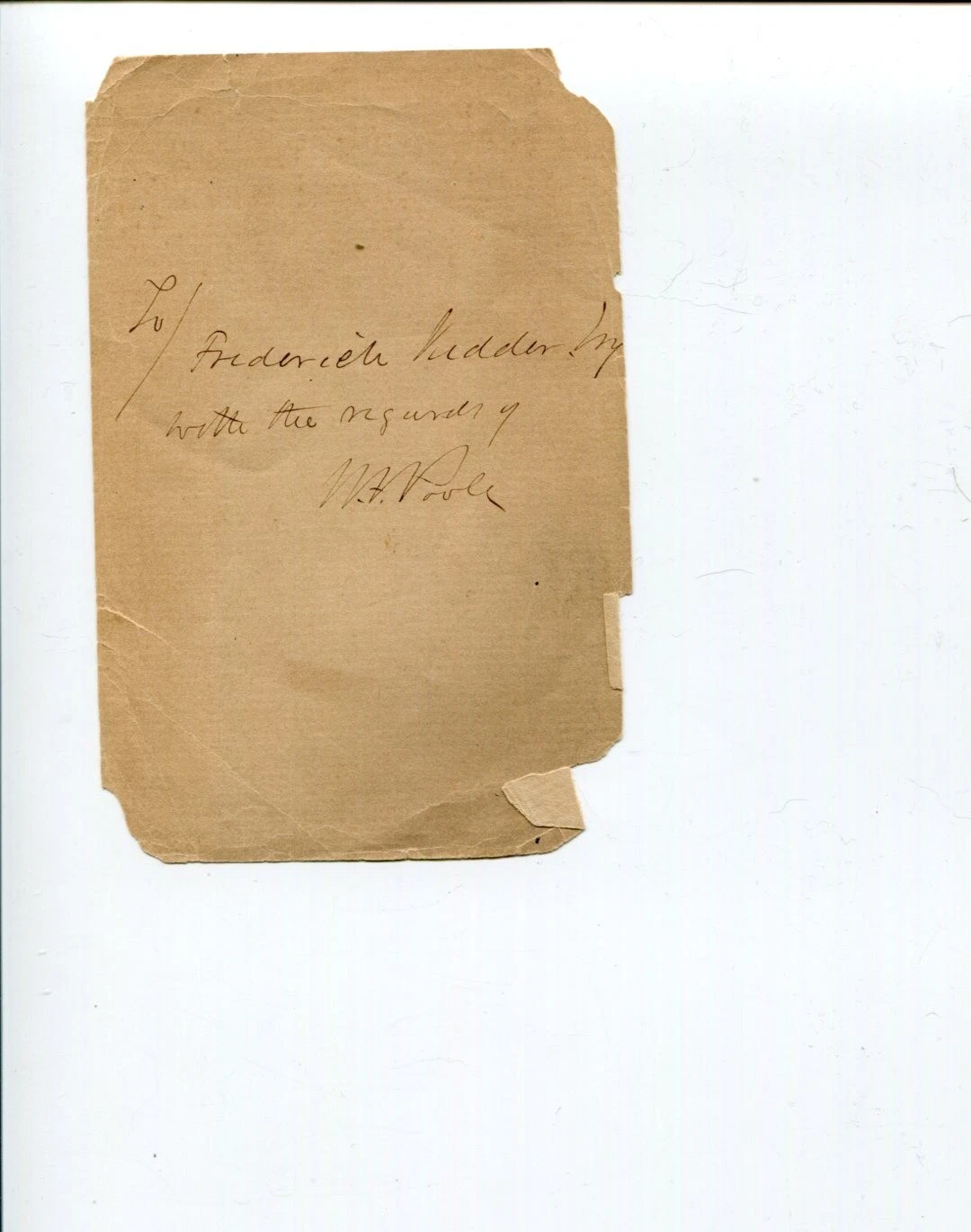 WILLIAM FREDERICK POOLE AMERICA BIBLIOGRAPHER LIBRARIAN AUTHOR SIGNED AUTOGRAPH COLLECTIBLE MEMORABILIA